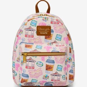 Brand New! Loungefly Gilmore Girls Stars Hollow Icons Mini Backpack